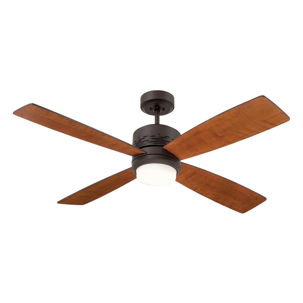 Emerson CF430ORB Highrise Contemporary  Ceiling fan in Oil Rubbed Bronze with Natural Cherry/Dark Mahogany blade finish